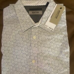 Kenneth Cole White Casual Button Down Shirt